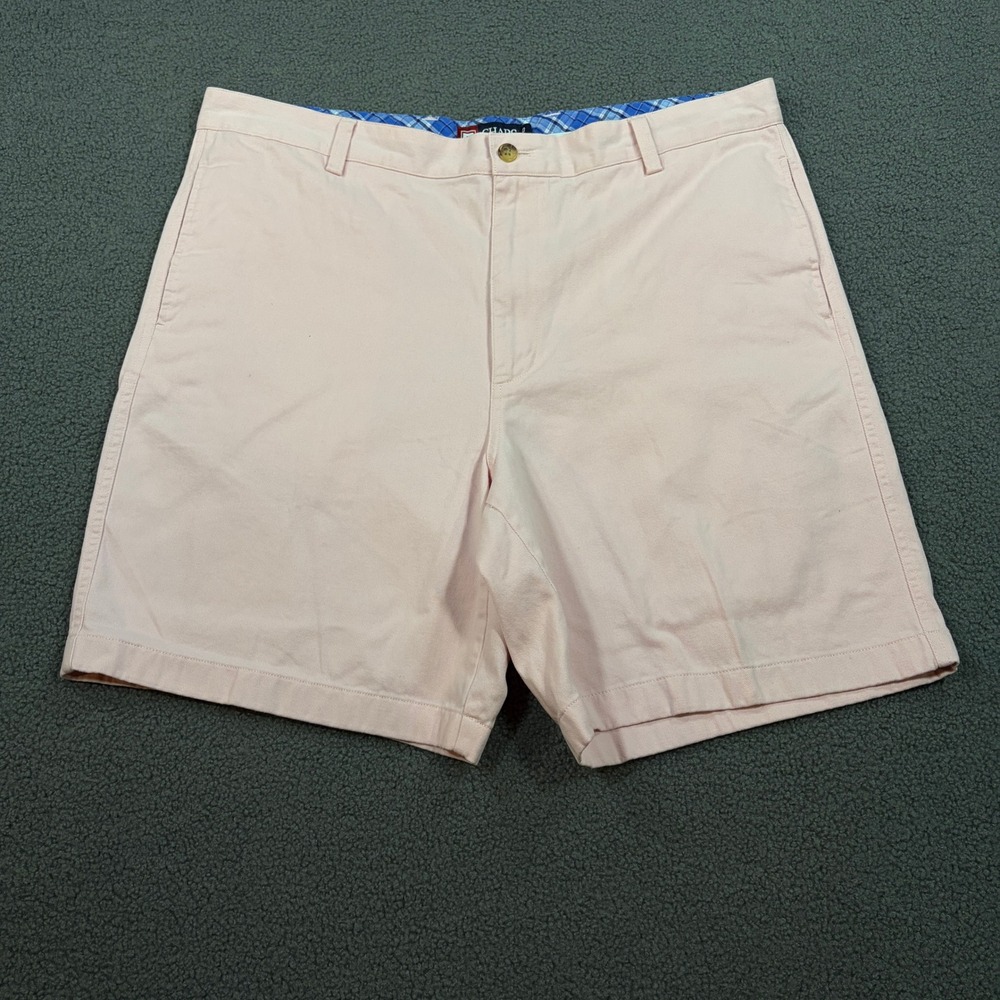 Chaps Shorts Mens 40 Pink Chino Flat Front Classic Cotton 83017 C41099